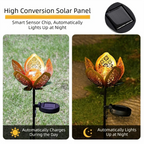 Lotus Solar Garden Stake Light