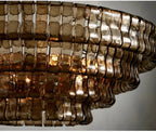Smoke Gray Glass Ceiling Chandeliers