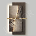 Luxury LED Backlit Stone Texture Wall Art Panel