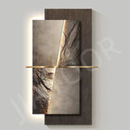 Luxury LED Backlit Stone Texture Wall Art Panel