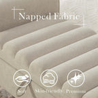 Tufted Storage Bench with Armrests
