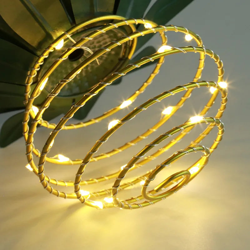 Solar Spiral String Lights — Weatherproof
