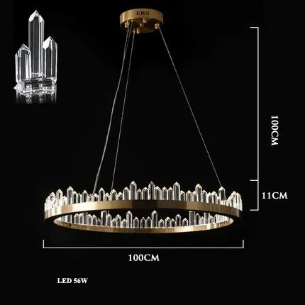 Cityscape Ring LED Chandelier