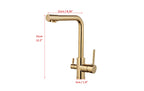 Noir & Gold Pull-Out Kitchen Faucet