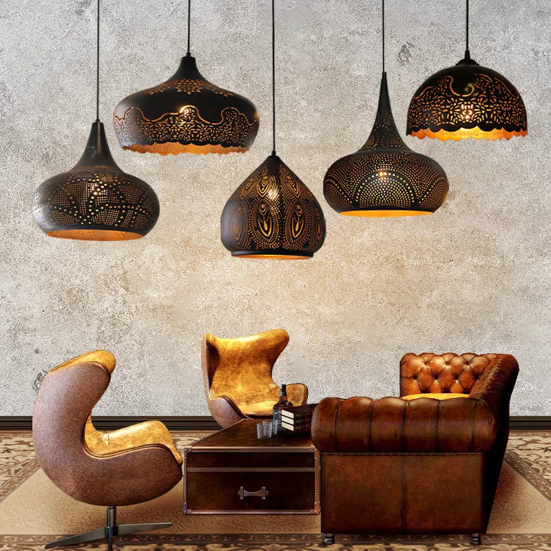 Moroccan Handcrafted Metal Pendant Light
