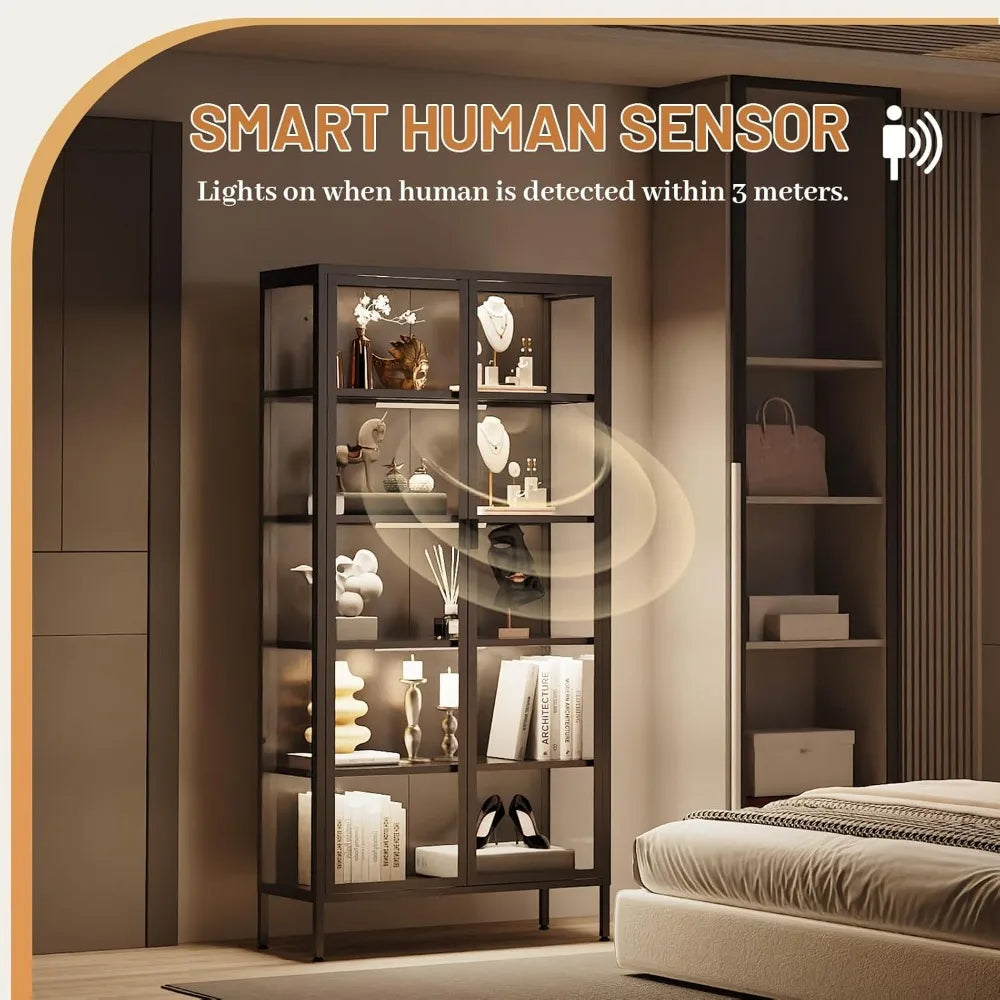 Industrial LED Bookcase