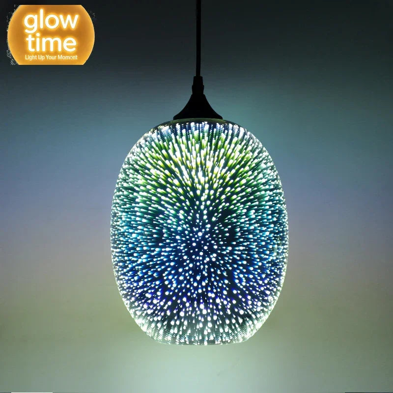 Aurora 3D Glass Pendant Light