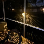 Filigree Teardrop Solar Garden Lantern