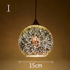 Aurora 3D Glass Pendant Light