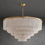 Tiered Cascading Feather Chandelier