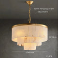Tiered Cascading Feather Chandelier