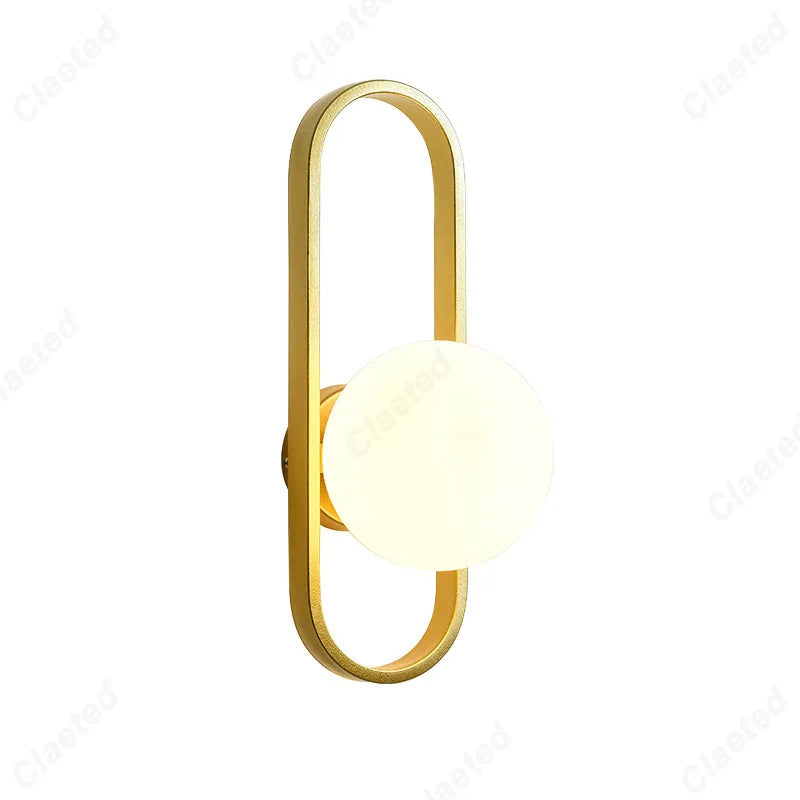 Minimalist LED Glass Wall Lamp