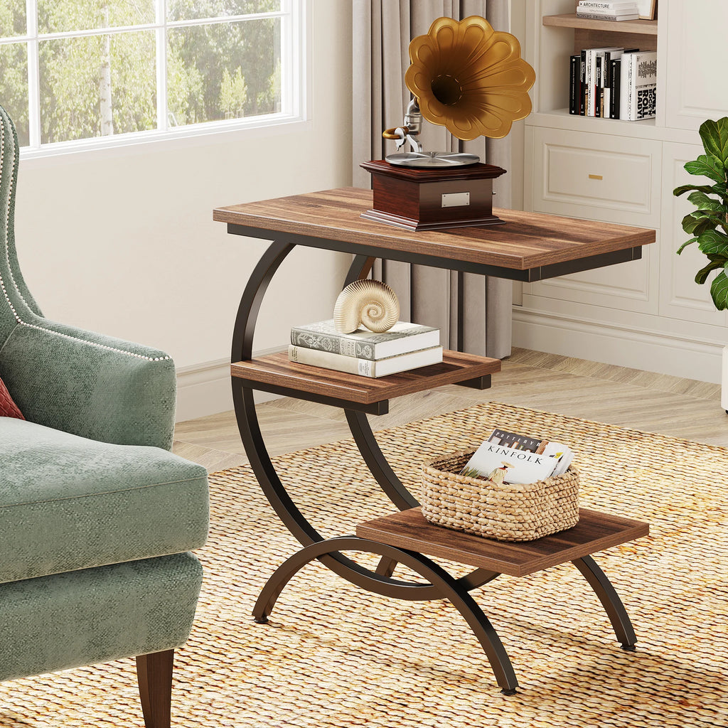 3-Tier Sculptural Side Table