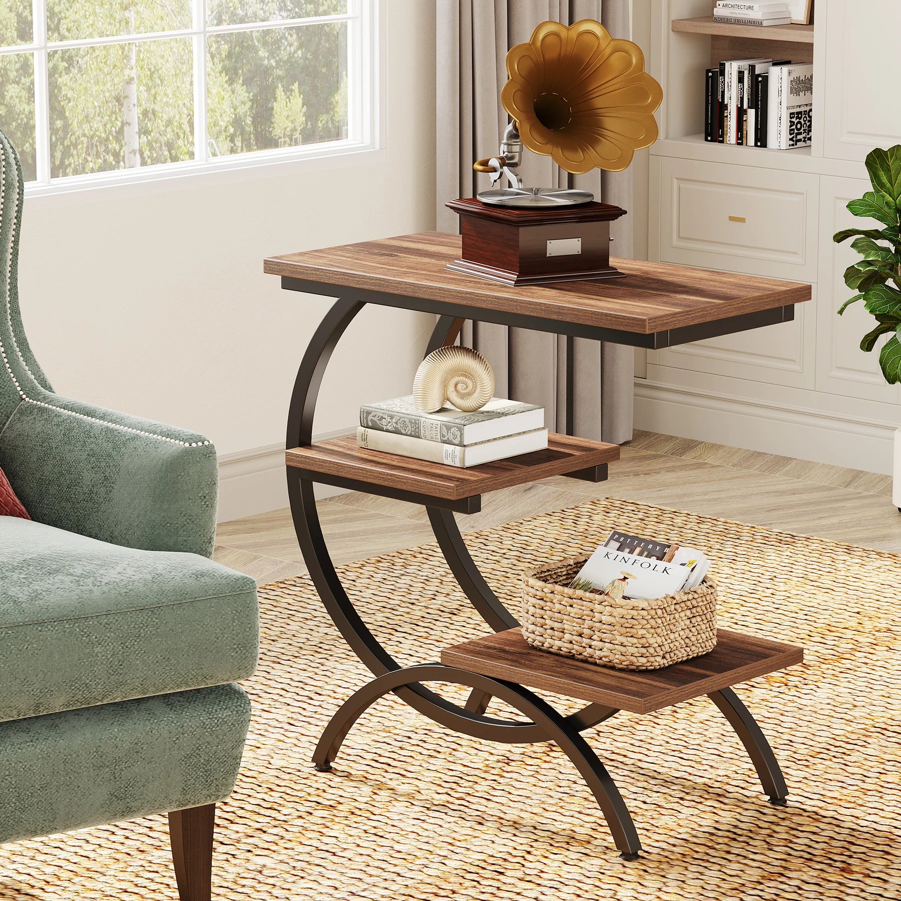 3-Tier Sculptural Side Table