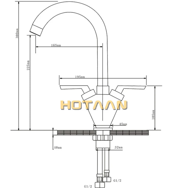 Sovereign Dual-Handle Basin Faucet
