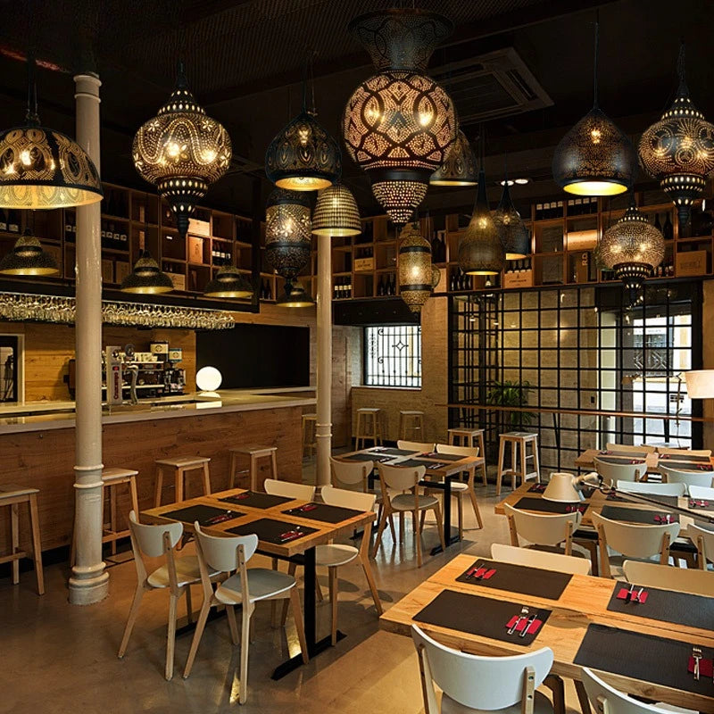 Moroccan Handcrafted Metal Pendant Light