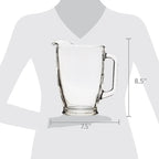 Clear Glass Pitcher & Tumbler Set