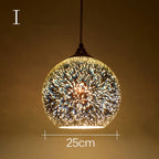 Aurora 3D Glass Pendant Light