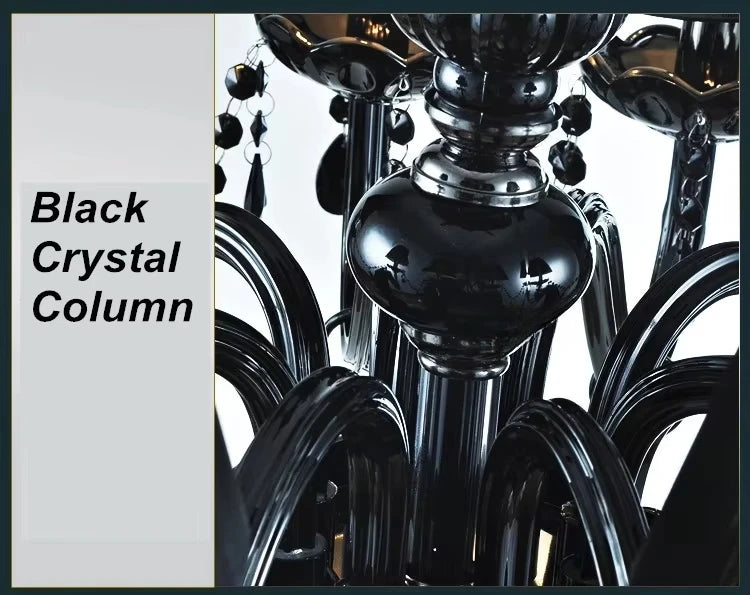 Noir Crystal Chandelier