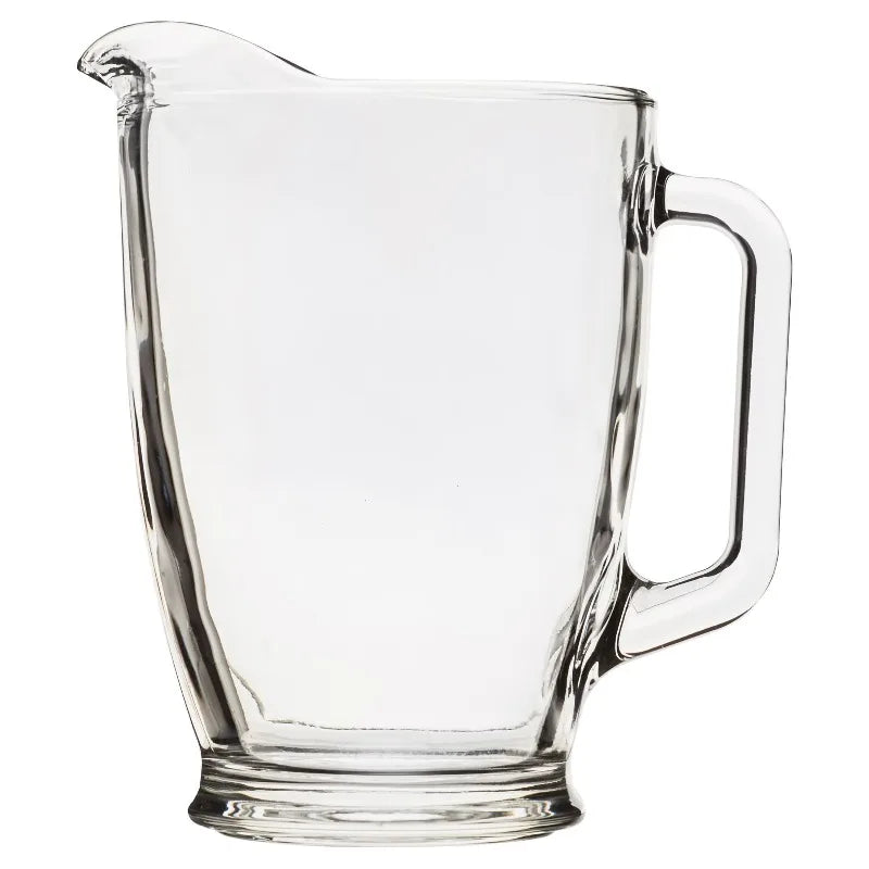 Clear Glass Pitcher & Tumbler Set