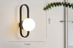 Minimalist LED Glass Wall Lamp