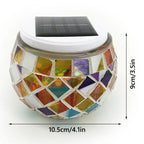 Mosaic Solar Garden Ball Light