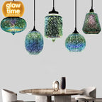Aurora 3D Glass Pendant Light
