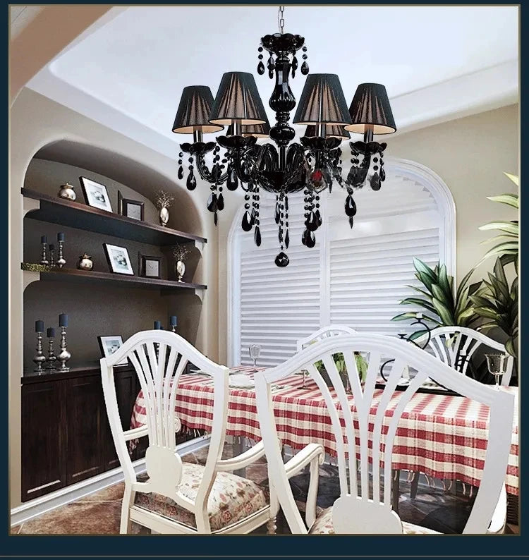 Noir Crystal Chandelier