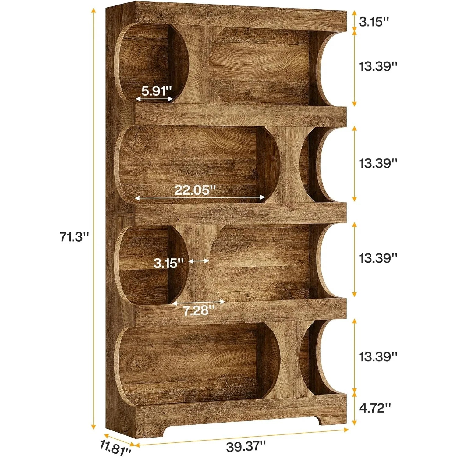 Sculptural Arch Bookcase
