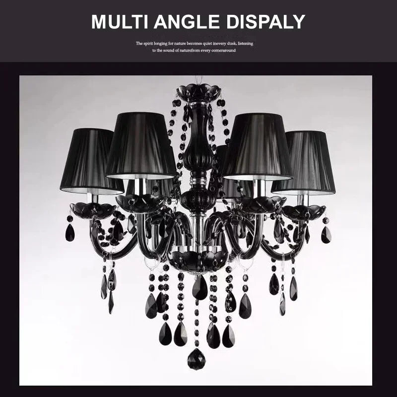 Noir Crystal Chandelier