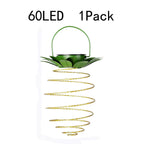 Solar Spiral String Lights — Weatherproof