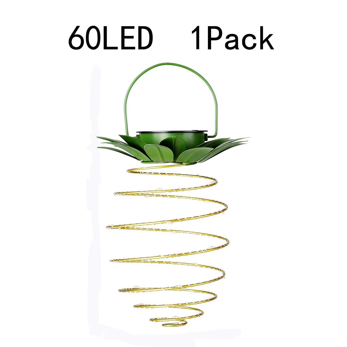 Solar Spiral String Lights — Weatherproof
