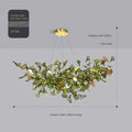 Enchanted Botanical Leaf Island Chandelier — Indoor Garden Pendant Light