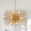 Solaris 12-Light Gold Starburst Chandelier